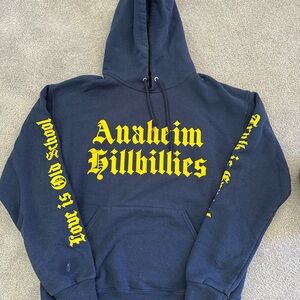 Anaheim Hillbillies Gwen Stefani Hoodie Navy Yellow